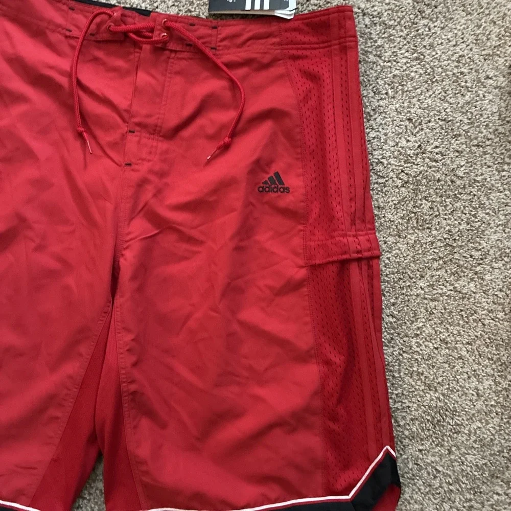 adidas Mens Clima365 Basketball Shorts Red Black Size 2XL XXL NWT